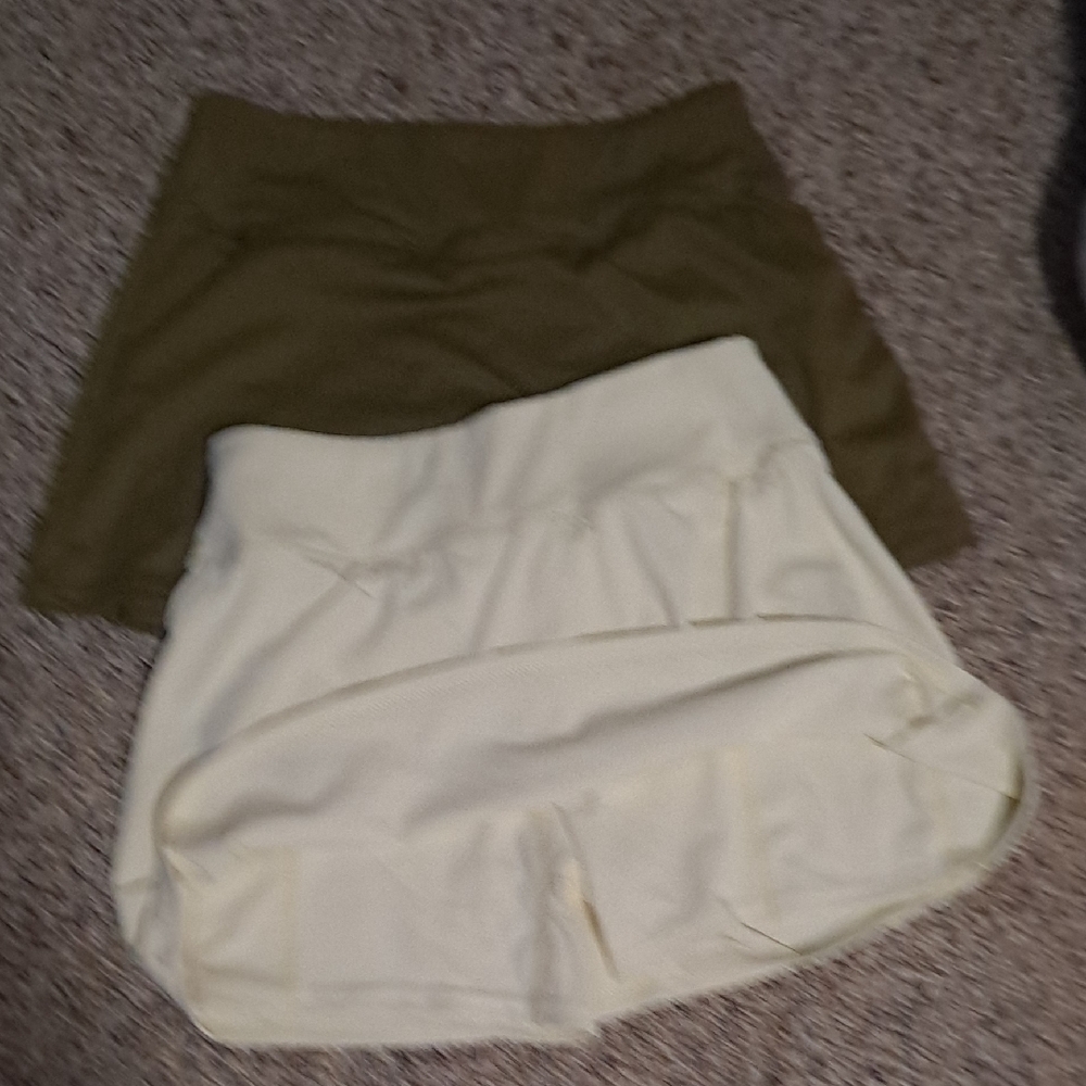 Women’s Olive and Cream Skirt Set